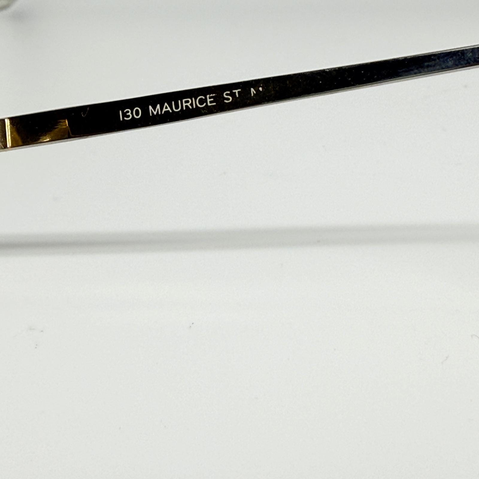 MAURICE ST N 1040 Gold Tone Oversized Hexagon Eyeglasses‎ Frames 58 16 21150 MAURICE ST N 1040 Gold Tone Oversized Hexagon Eyeglasses  main image 2