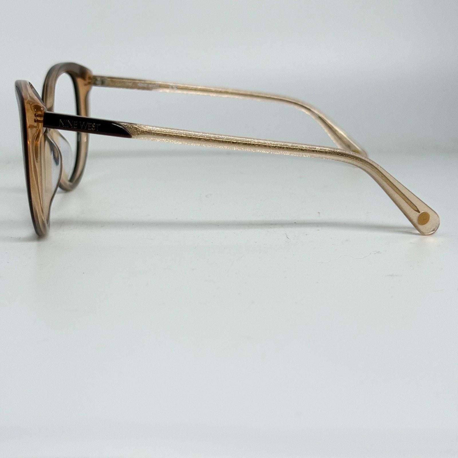 Nine West NW633S Women Brown Cat Eye Sunglasses 56-17-135 NW633S 210 NW633S Sunglasses - Nine West Authorized Retailer  main image 3