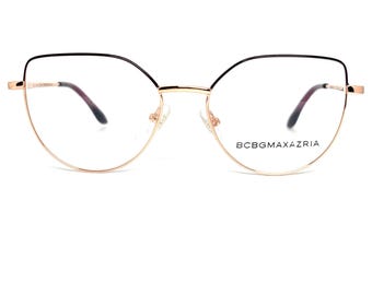 BCBG Max Azaria paars roségoud 51 mm nieuw authentiek brilmontuur H14106