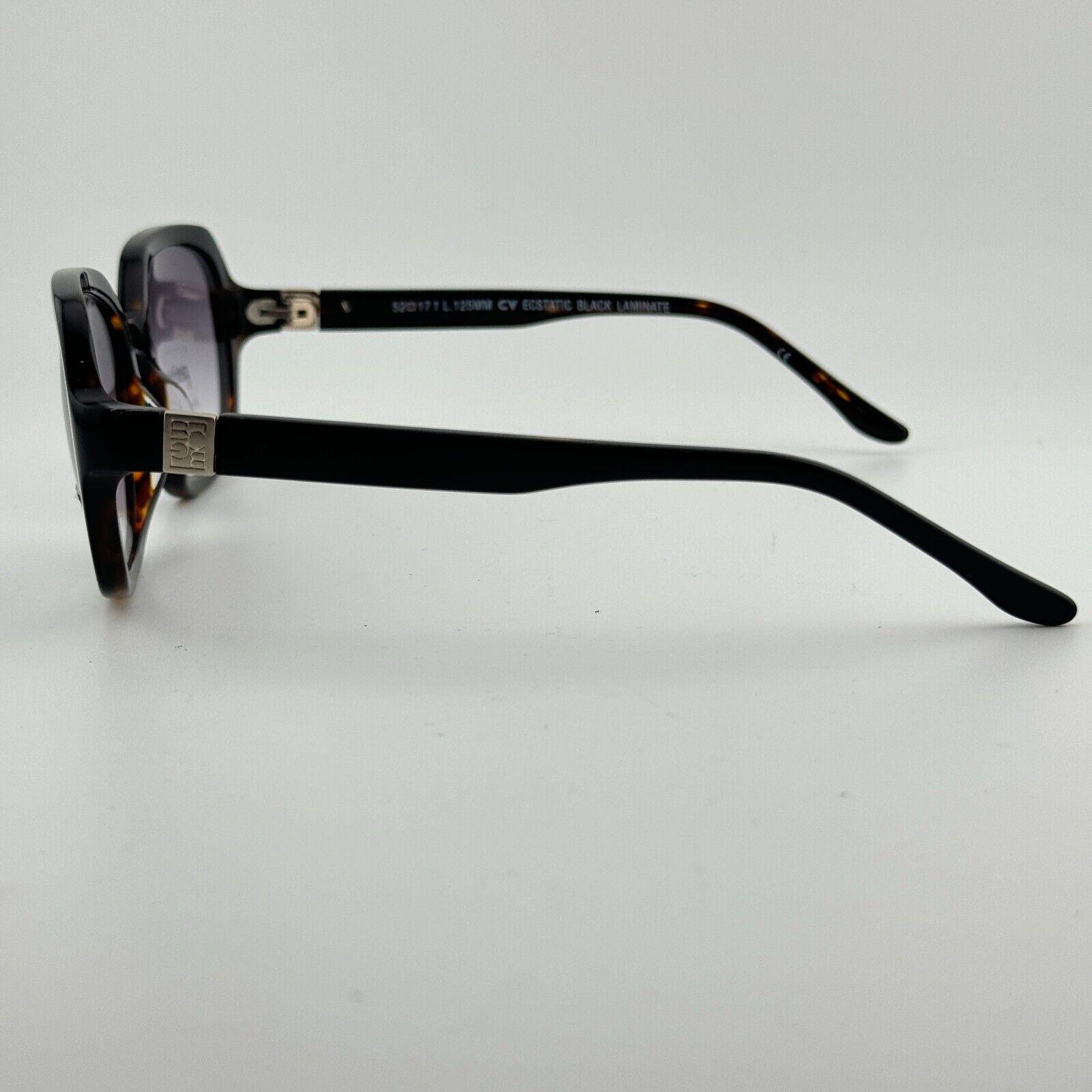 BCBGMAXAZRIA ECSTATIC Black Laminate EYEGLASSES‎ FRAME 52-17-125mm H13393 BCBGMAXAZRIA Ecstatic Black Laminate EYEGLASSES FRAME 52-17  main image 3