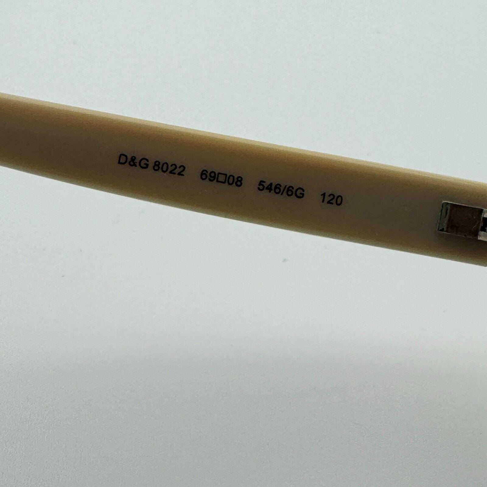 Dolce & Gabbana Sunglass Logo DG 8022 546/6G Ivory H12487 - Etsy display picture 3