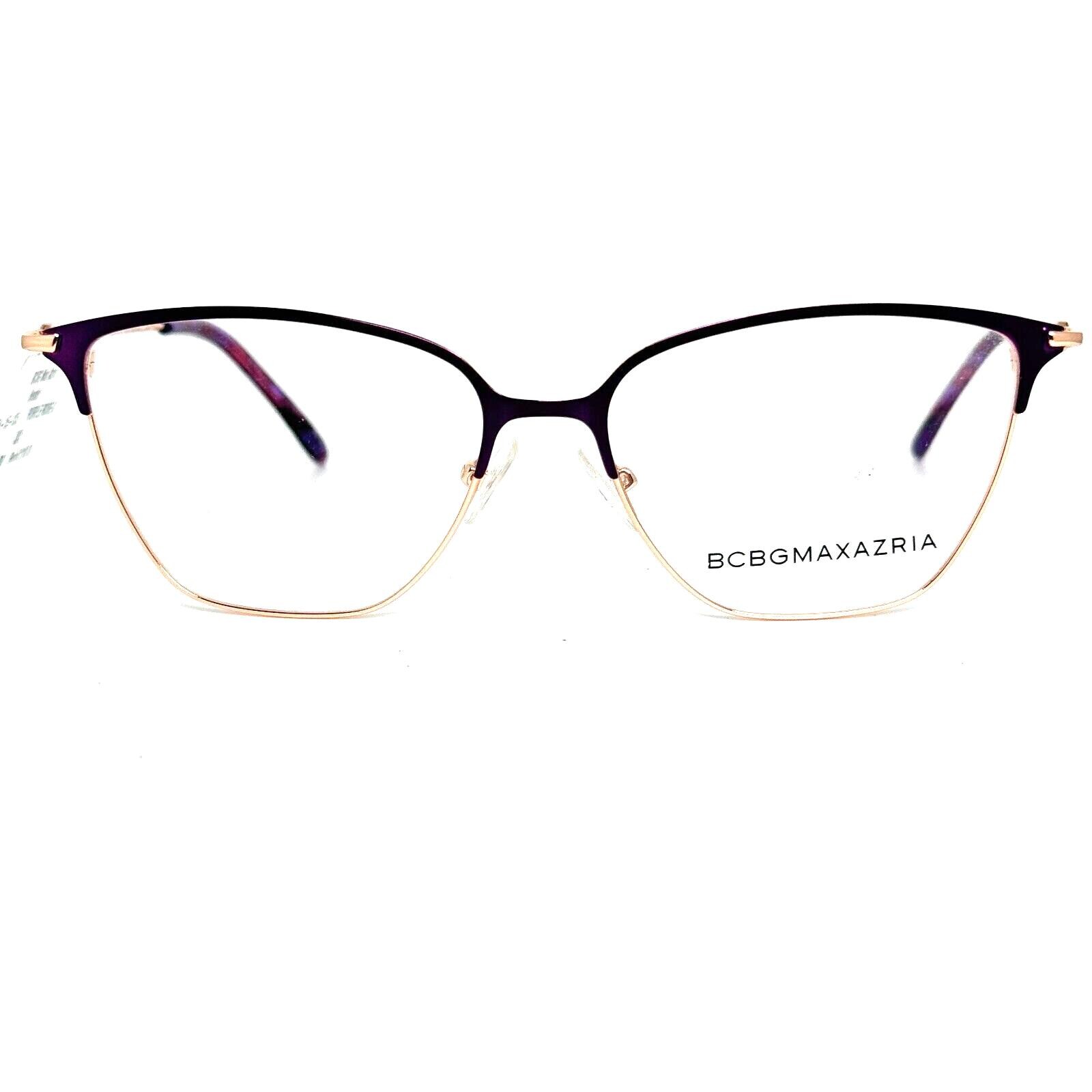 BCBGMAXAZRIA Henley Purple Rose Gold EYEGLASSES FRAME 54-15  display picture 3