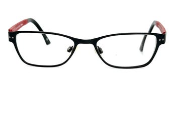 Intrigue H84 517 Womens Eyeglasses Frames Red Tortoise Rectangle 52-16-135 Japan Glasses 52 16 135 Red - Etsy UK main image 4