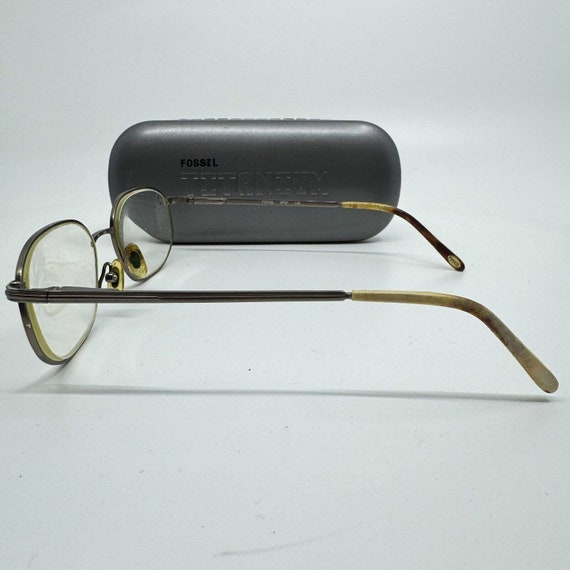 Fossil Titanium Eyeglasses Frames with Case Round… - image 2