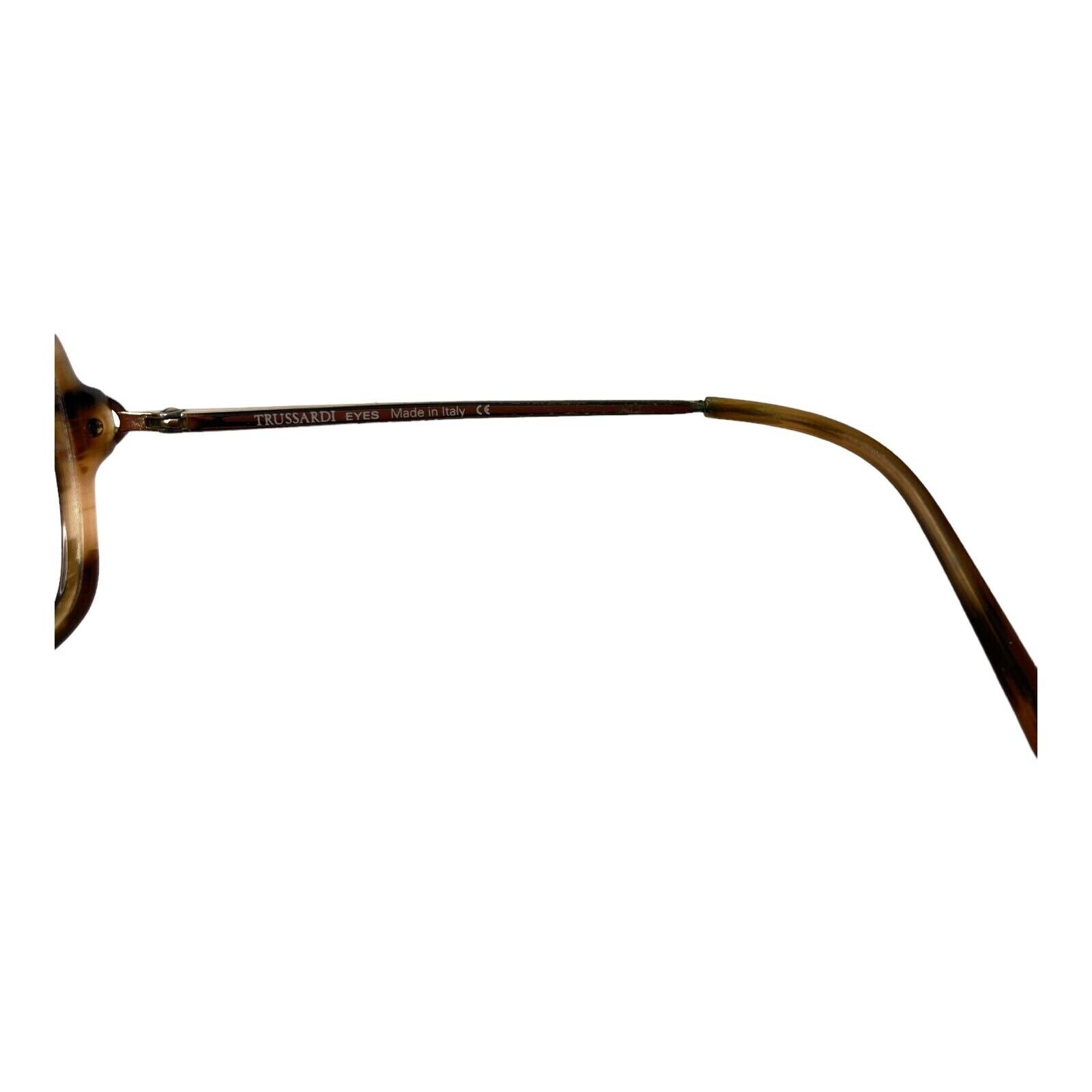 Trussardi Eyes TR 10575 935 Brown Tortoise Gold Rectangular Eyeglasses 53-14-130 Trussardi Women Eyeglass Frames for sale | eBay main image 3