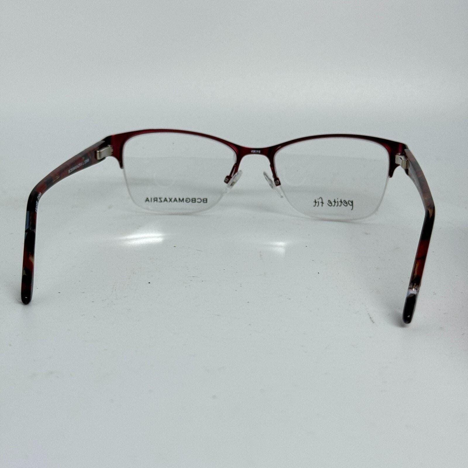 BCBG Maxazria Cat Eye Half Frame Eyeglasses Irina‎ Wine 49 16 125 H17625 BCBG Maxazria Cat Eye Half Frame Eyeglasses Irina Wine 49 16  main image 3