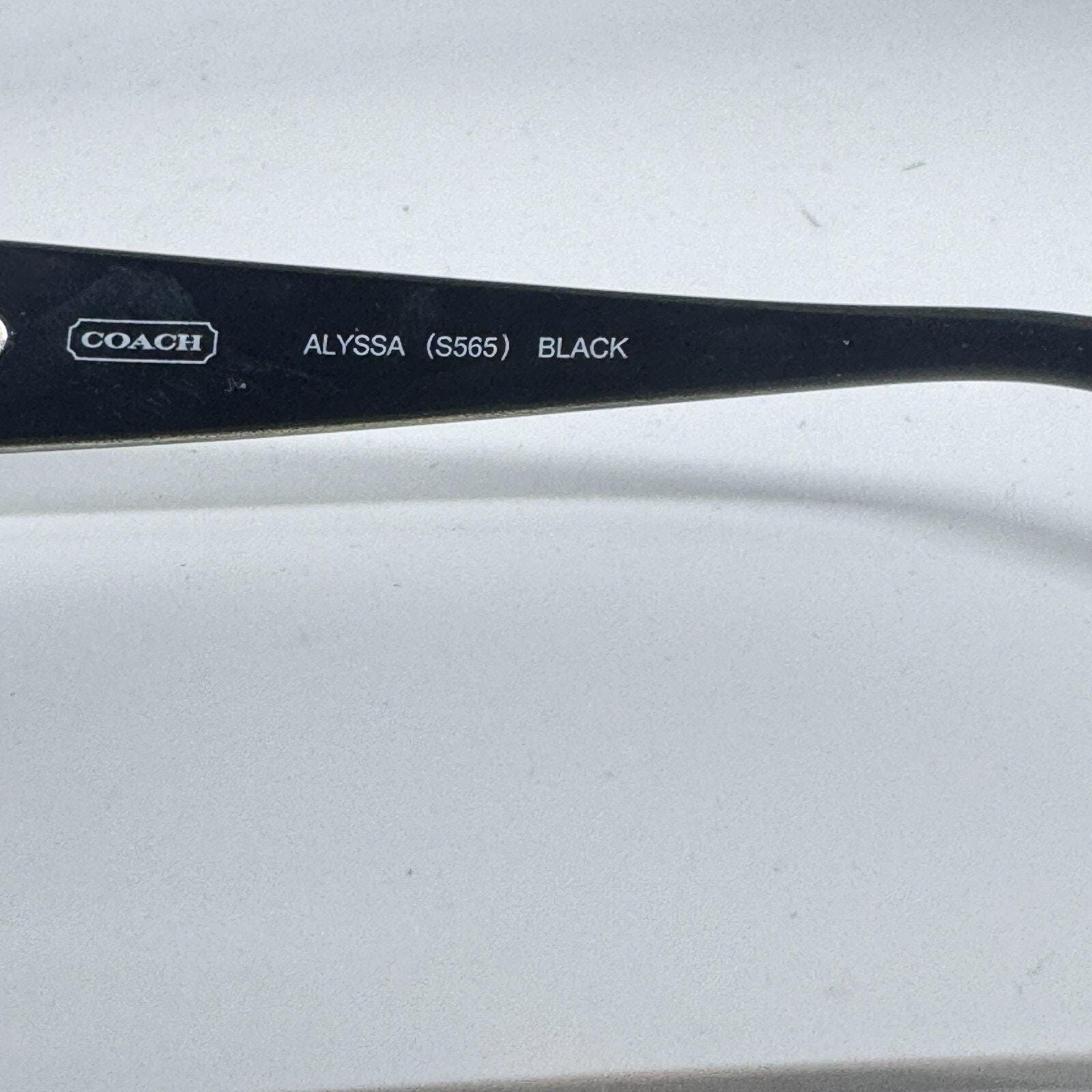 Coach Sunglass Alyssa S565 Black 125 Full Metal Frame Sunglasses H17704‎ Coach Sunglass Alyssa S565 Black 125 Full Metal Frame  main image 2