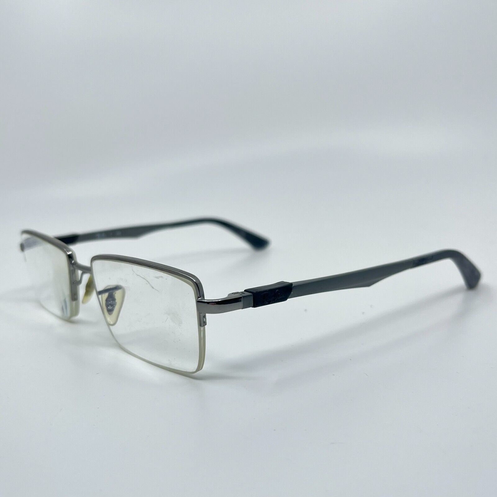 Ray-ban RB6263 2502 Eyeglasses Black Silver Rectangular 52-17-145