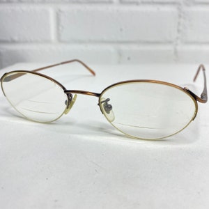 Calvin Klein Eyeglasses 409 49-19-135 Bronze Half Rim 2770