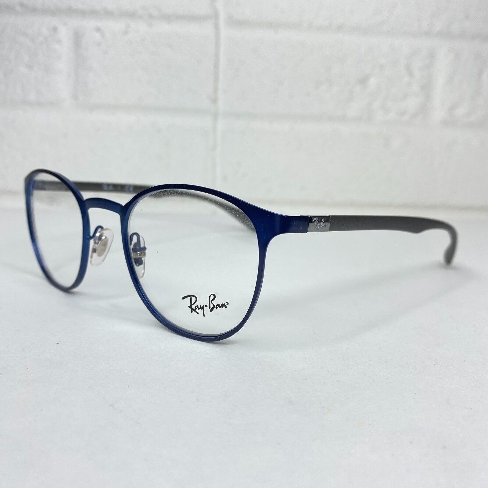 Ray-ban RB 6355 2510 Eyeglasses Frames Blue Gray Round Full - Etsy Israel