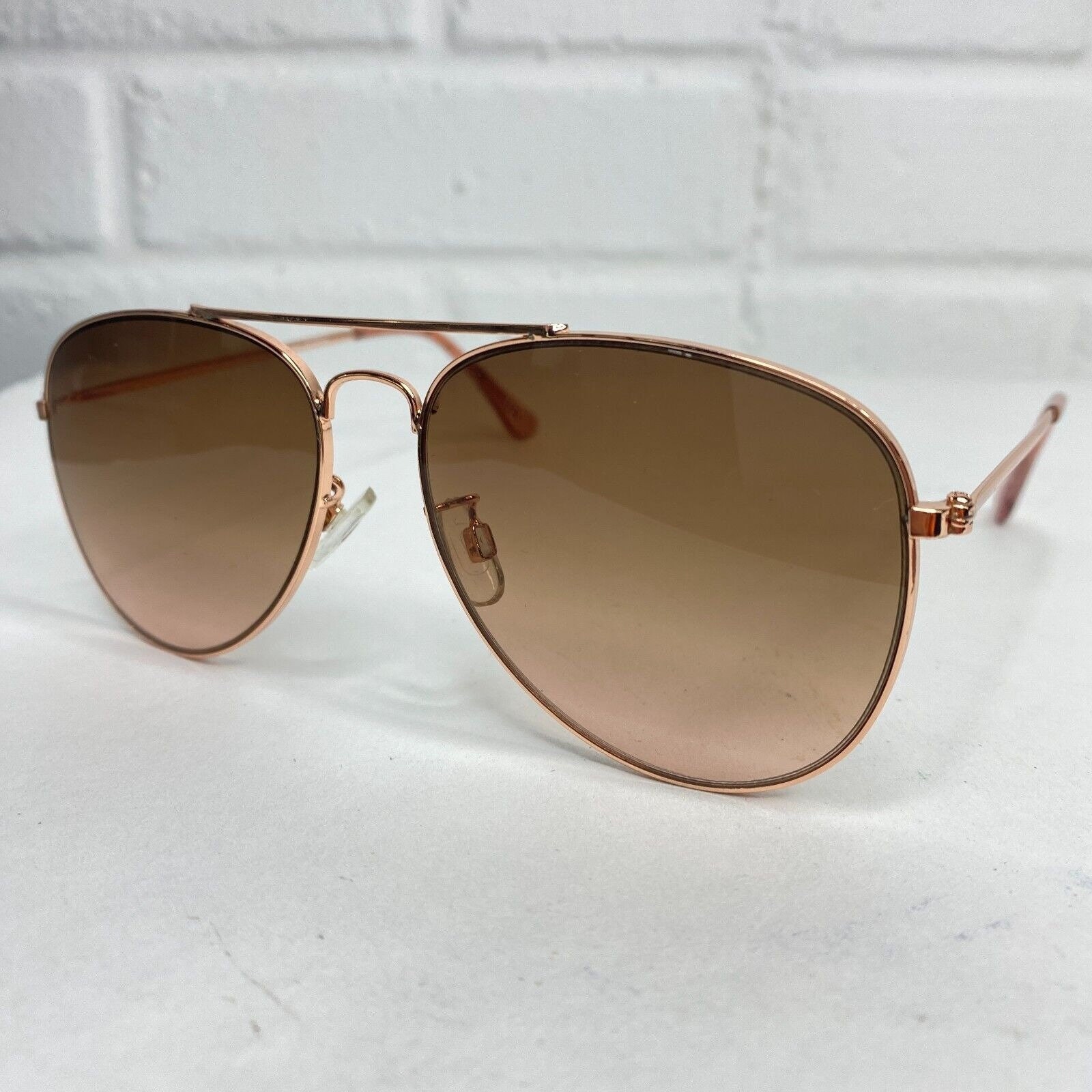 Aeropostale gafas de sol extragrandes de metal redondeadas para mujer brazos color crema alwhch2 H2290 Etsy Espana