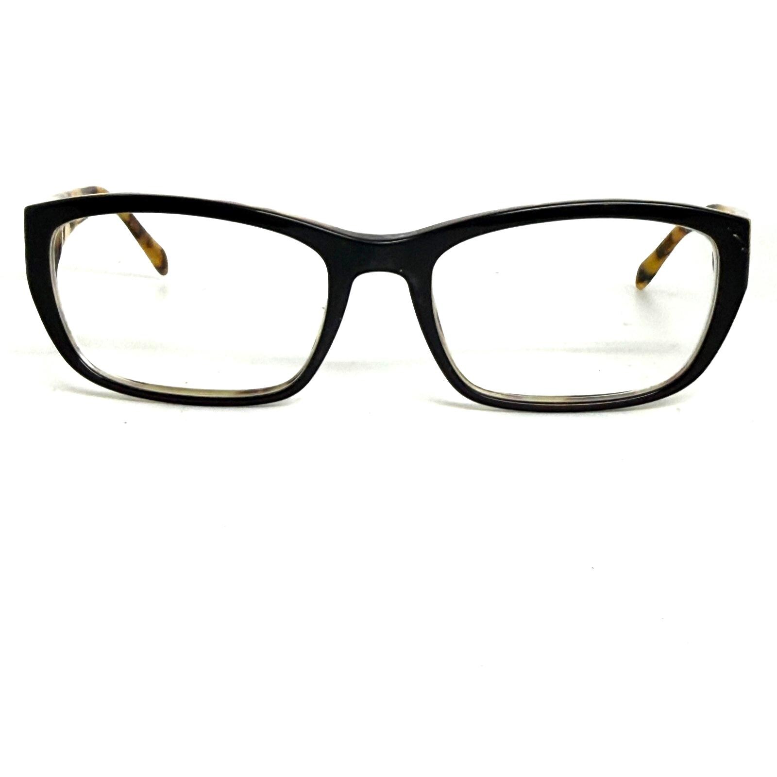PRADA VPR18O BF4 Tortoise Rectangular Eyeglasses 52-18 135 Case Box Cloth Prada Brown Gold Clear Rectangular Glasses Italy VPR180 BF4  main image 4