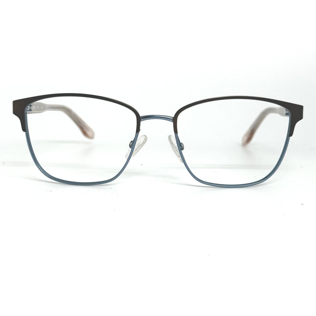BCBGMAXAZRIA Hilda Eyeglasses 50 16 130mm Blue Metal Women