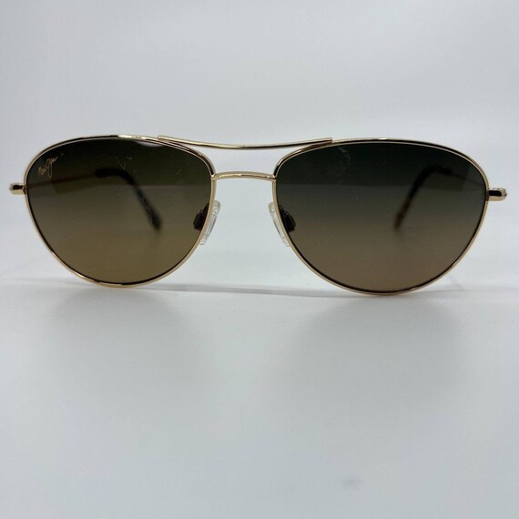 Maui jim sunglasses gold frame top