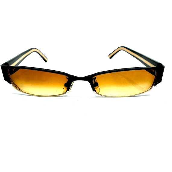 Oops Sunglasses Frames Rectangular Black orange o… - image 1