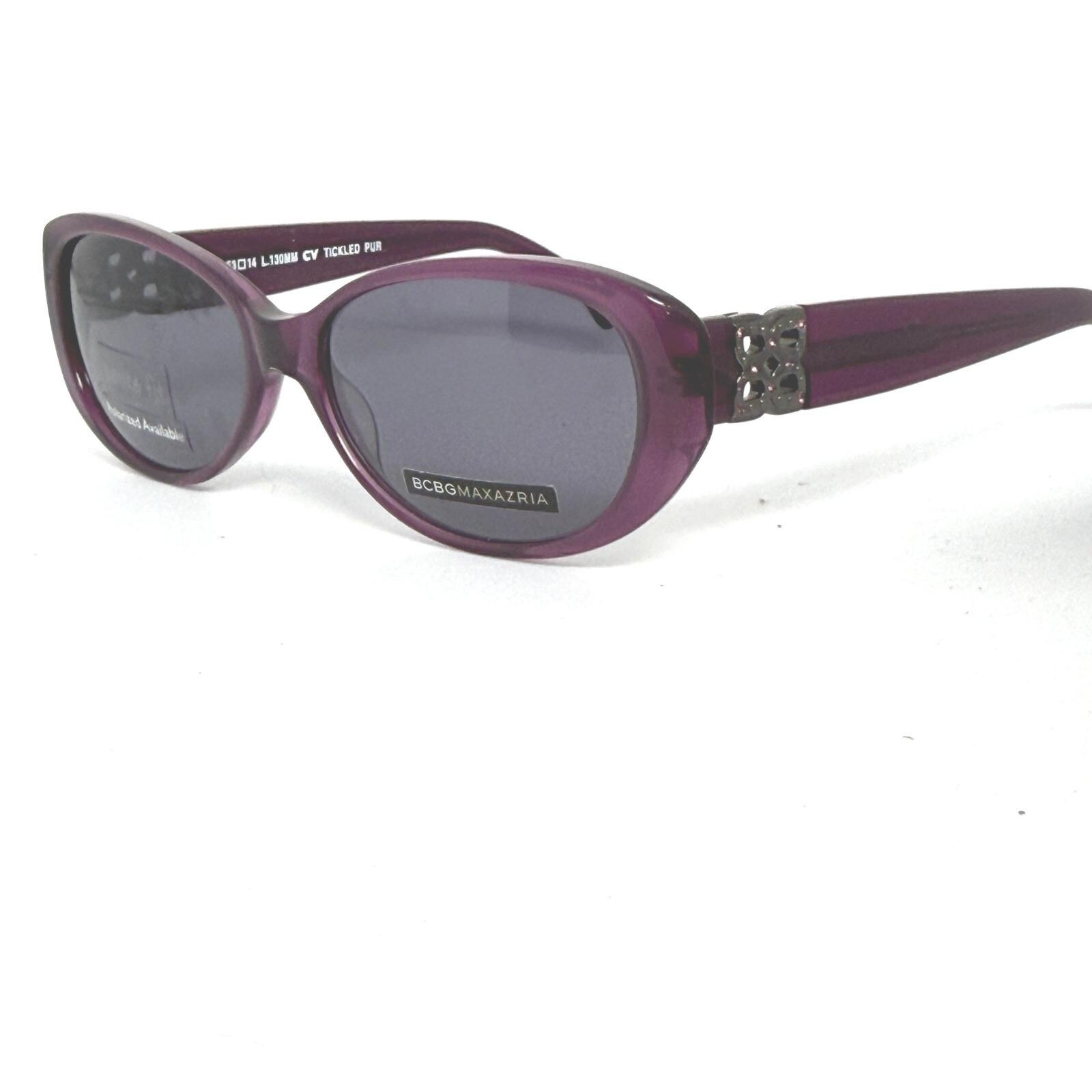 BCBGMAXAZRIA Sunglasses Purple Oval‎ Petite Fit Polarized CV Tickled 53 14 21210 Purple Oval Sunglasses - Etsy main image 2