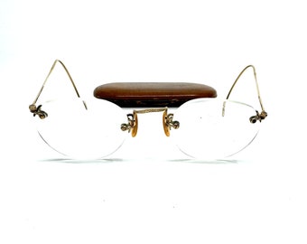 Bausch & Lomb Arco Wire Frame Eyeglasses BL 1/10 12K GF Gold Filled H9564