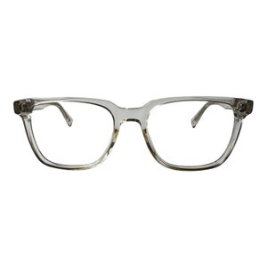 Warby Parker Percey M500 Sunglasses Clear Grey Unisex Warby Parker Eyeglasses Percey M 371 Crystal Blue Stretched  main image 3