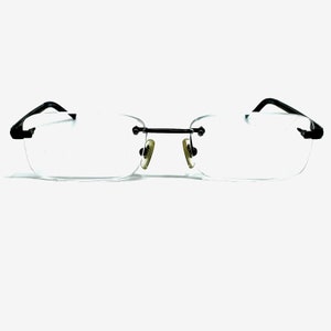 Versace Mod. 1146 1187 Rimless Eyeglasses Frames Women Black 53-18-135 H10210