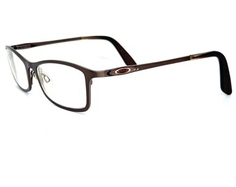 Oakley Brown Metal Rectangular Frame Eyeglasses OX5083-0450 50-16-134 H14452