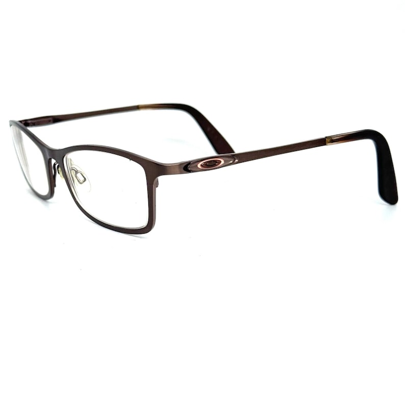 Oakley Brown Metal Rectangular Frame Eyeglasses OX5083-0450 50-16-134 H14452 image 1