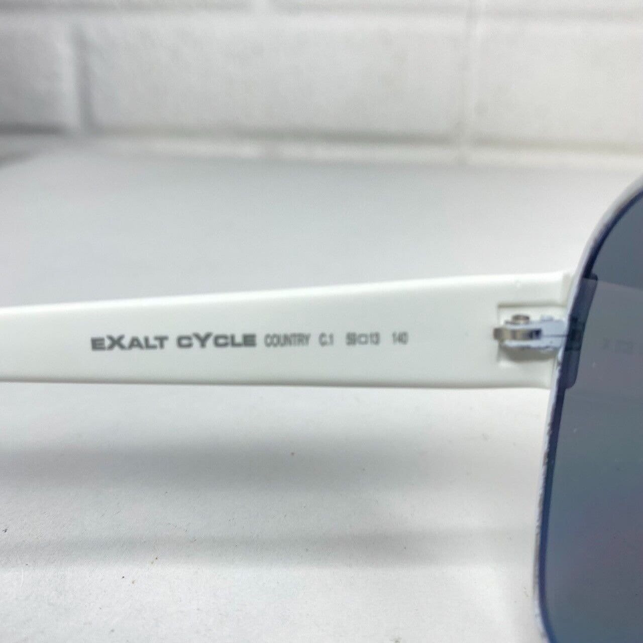 Exalt Cycle Rueda C1‎ Eyeglasses Frames White Square Vintage Rare 59-13 H1391 Exalt Cycle Rueda C1 Eyeglasses Frames White Square Vintage  main image 3