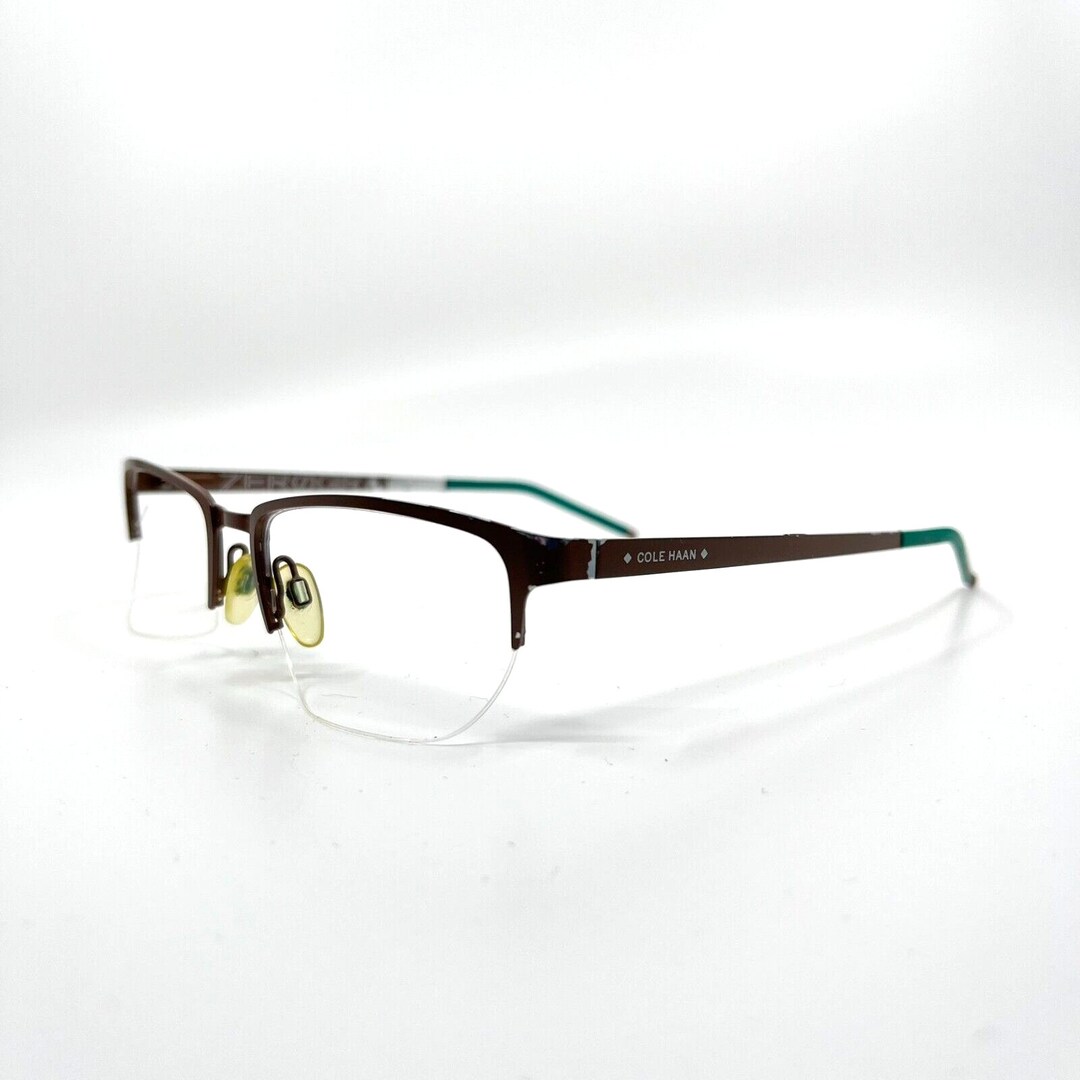 Cole Haan Eyeglasses‎ Frames Half Rim CH4014 brown 210 53-18 H6559 Cole Haan Eyeglasses Frames Half Rim CH4014 Brown 210 53-18  main image 3