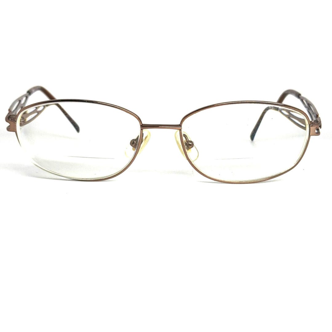 Vintage Seiko T535 Bronze‎ Titanium Oval Full Rimmed Eyeglasses Frames H15349 Vintage Seiko T535 Bronze Titanium Oval Full Rimmed  main image 4