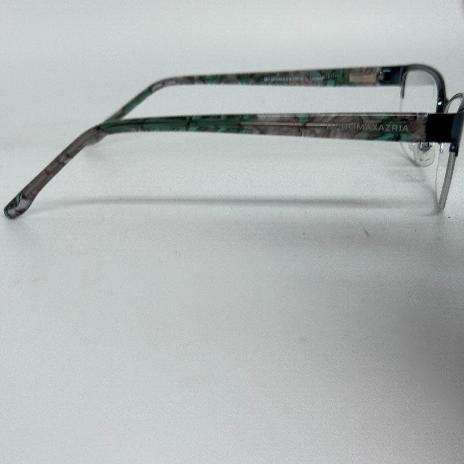 BCBGMAXAZRIA Kana Teal Eyeglasses Frame 53-17-135mm H13480‎ Bcbgmaxazria Cat Eye Half Rim Eyeglasses Flex KANA TEAL 53  main image 4