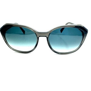 Warby Parker Sunglasses Frame Only Nancy 906 Transparent Gray Oversized H10006