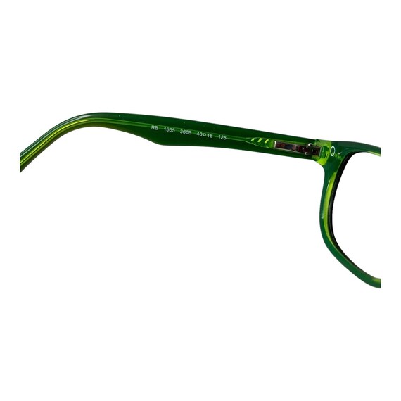 RAY BAN Kids Eyeglasses Frame Black Green RB 1555… - image 5