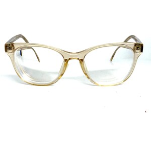 Warby Parker Amelia M 664 Square Crystal Clear Eyeglasses Frame 50-17-142 H18009