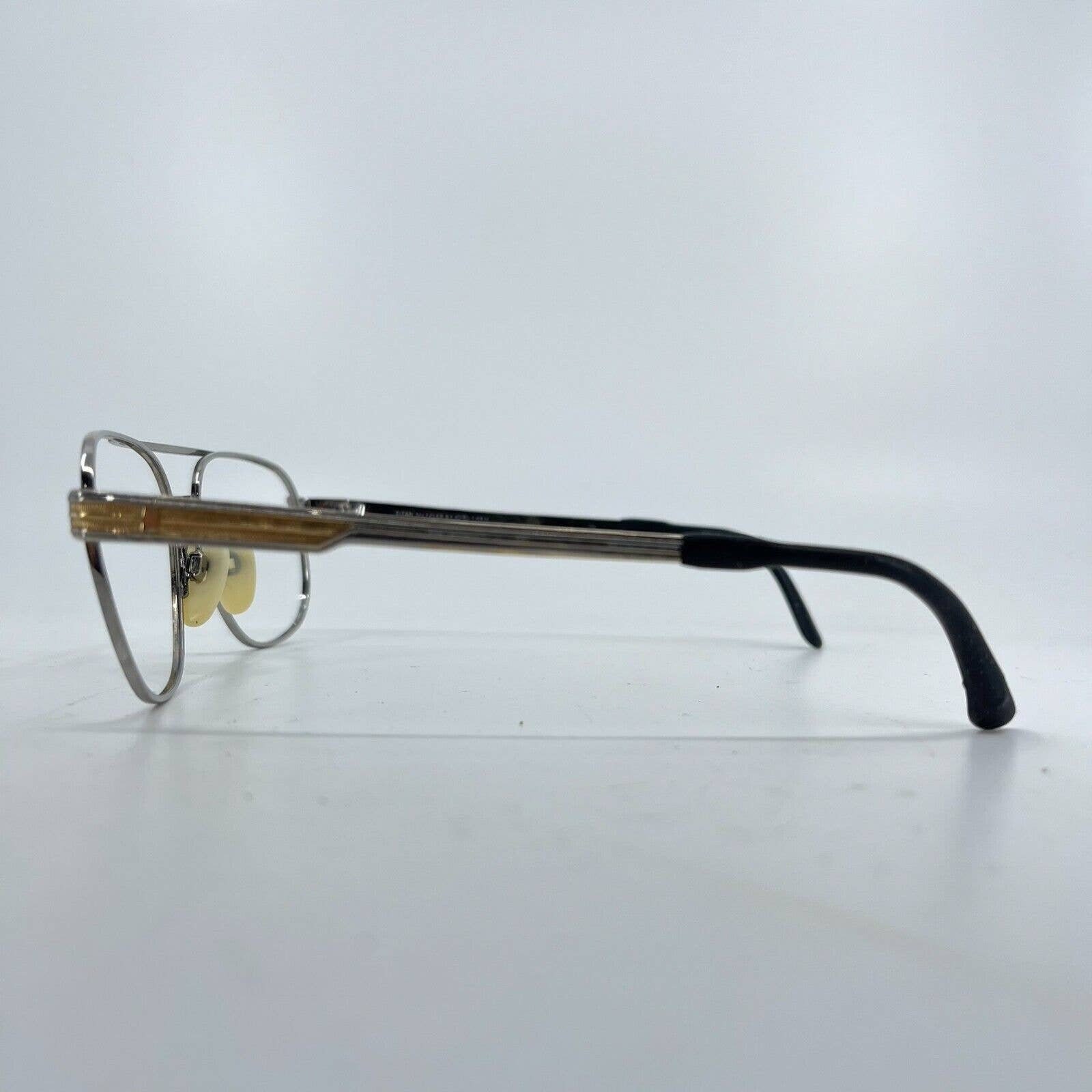 Titan by Metzler Eyeglasses Frames Sivler Gold Oval Full Rim  display picture 1