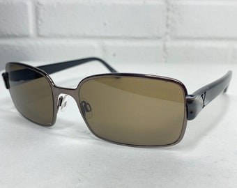 Vintage Exalt Cycle Sunglasses mod. Ampere Brown Rectangular Italy H2251