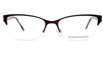 BCBG Maxazria Cat Eye brillen met half montuur Kana Wine 53 17 135 H14119