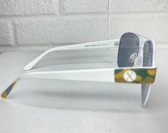 Exalt‎ Cycle Rueda C1 Eyeglasses Frames White Square Vintage Rare 59-13 H1357 Exalt Cycle Rueda C1 Eyeglasses Frames White Square Vintage  main image 4