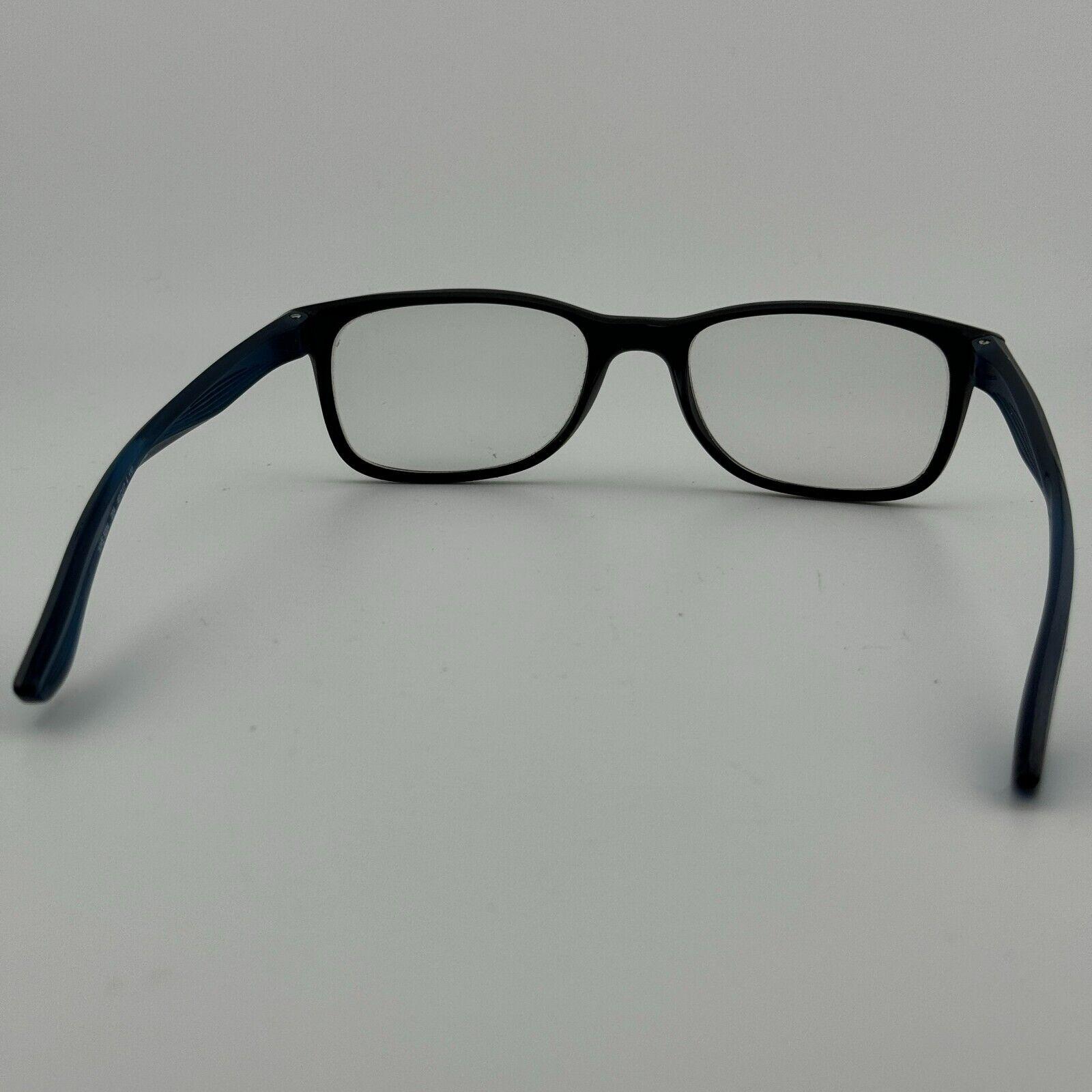 Nike Eyeglass FRAME ONLY 5004 004 Blue Black Full Rim‎ 49-17-130 H13275 Nike Eyeglasses 7014 410 Matte Midnight Navy/Racer Blue at  main image 4
