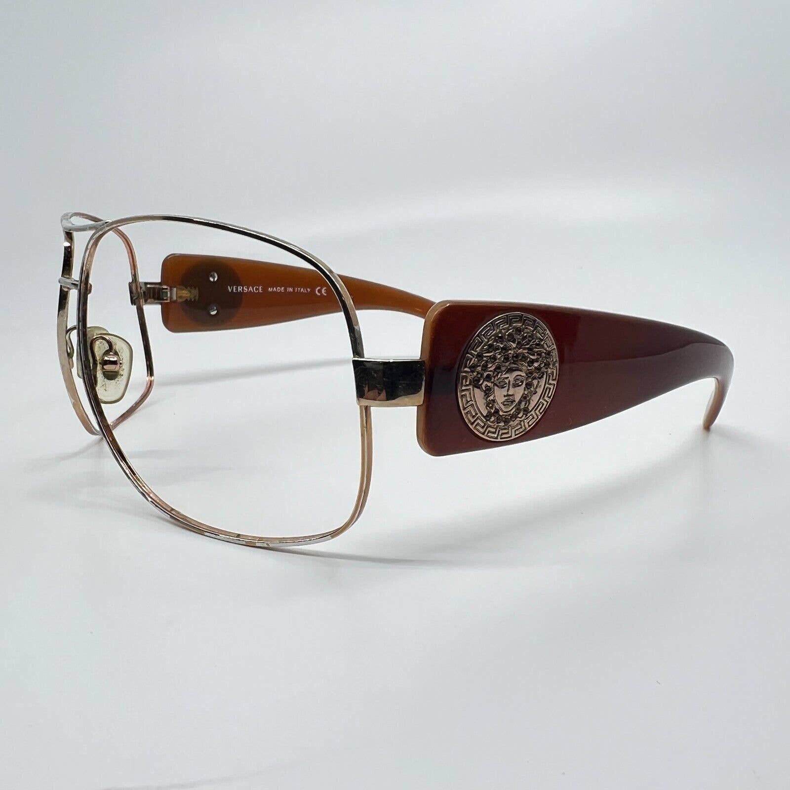 Versace Sunglasses Frame Only MOD.4195-B 894/13 Tortoise Wrap Italy 58 mm Versace Mod 4109-B 108/3 Tortoise Frame Brown Lens  main image 3