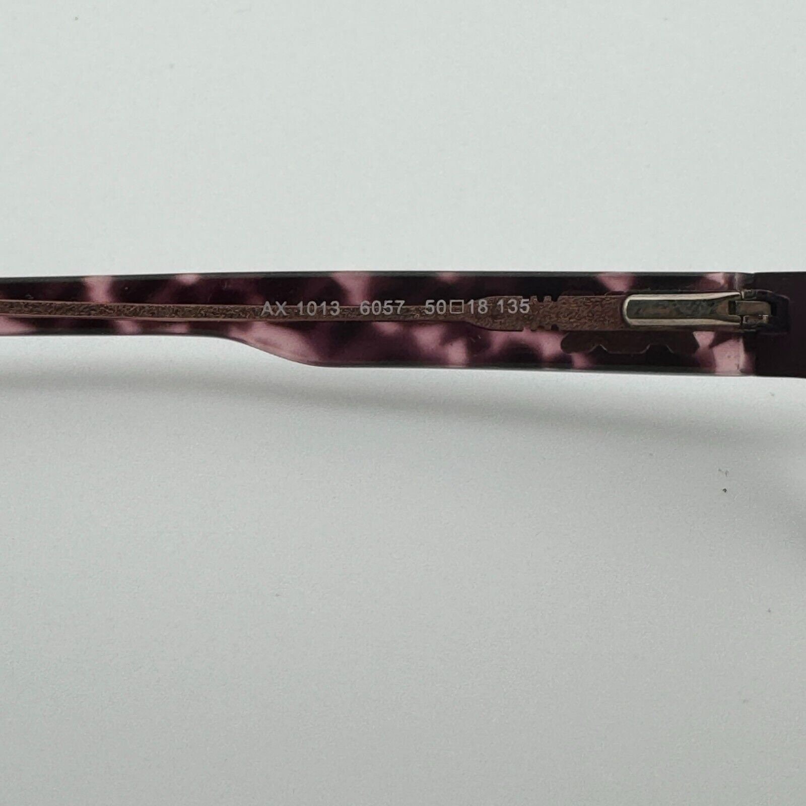 Armani Exchange Eyeglasses‎ Frames AX 1013 6057 Purple Tortoise 50-18-135 H12234 Armani Exchange Eyeglasses Frames AX 1013 6057 Purple  main image 2