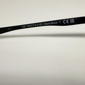 Montura de gafas Oakley Barrelhouse 0.5 negra mate OX3174-0153 rectangular 139 imagen 5