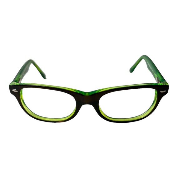 RAY BAN Kids Eyeglasses Frame Black Green RB 1555… - image 1