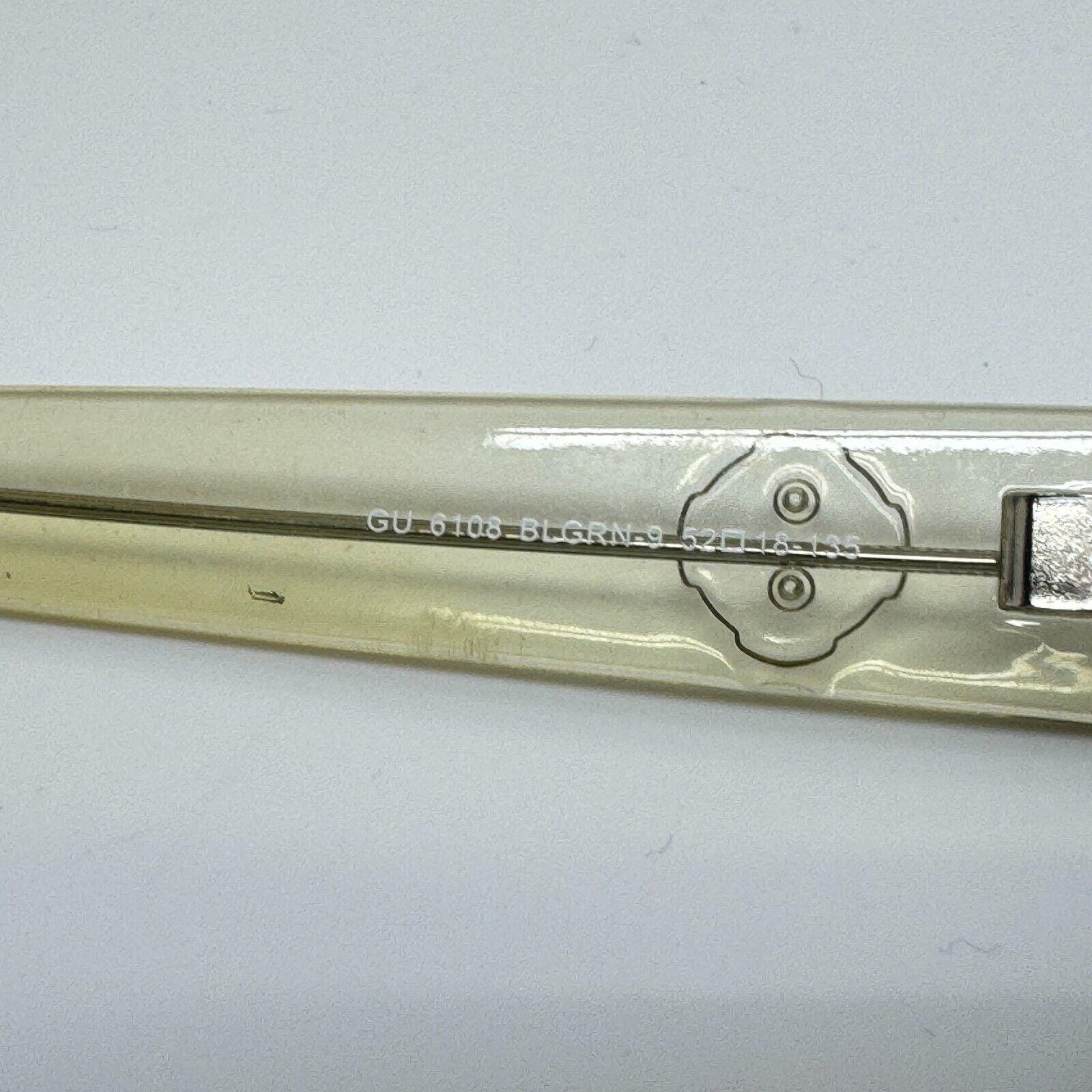 Guess GU 6108 BLGRN-9 52-18-135 Green/Gold Metal Full Rim Eyeglasses Frame 14576 Guess GU 6108 BLGRN-9 52-18-135 Green/gold Metal Full Rim  main image 2