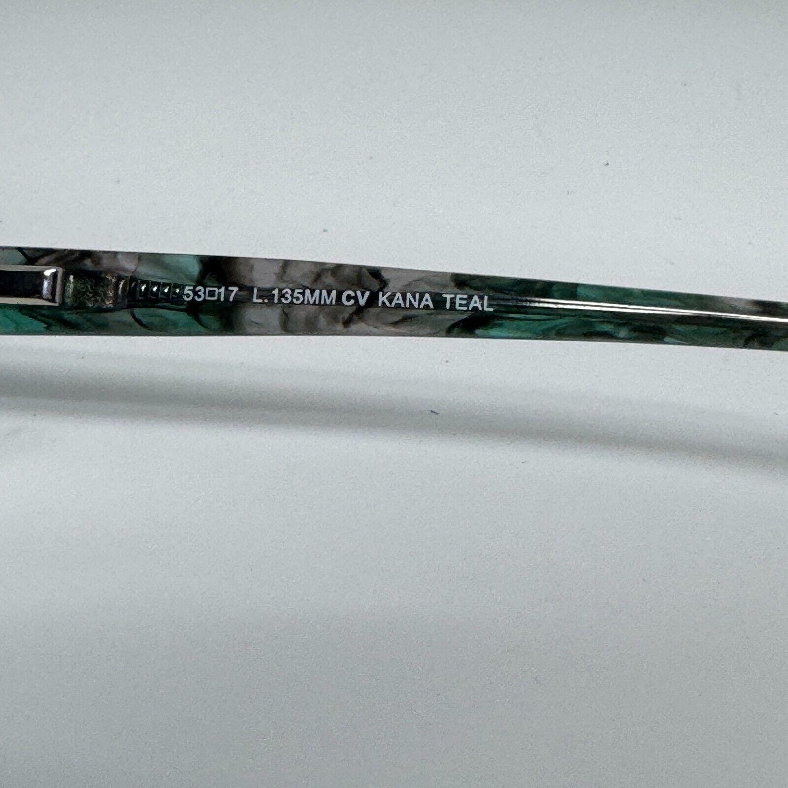 BCBGMAXAZRIA Kana Teal EYEGLASSES FRAME 53-17-135mm H13543  display picture 1