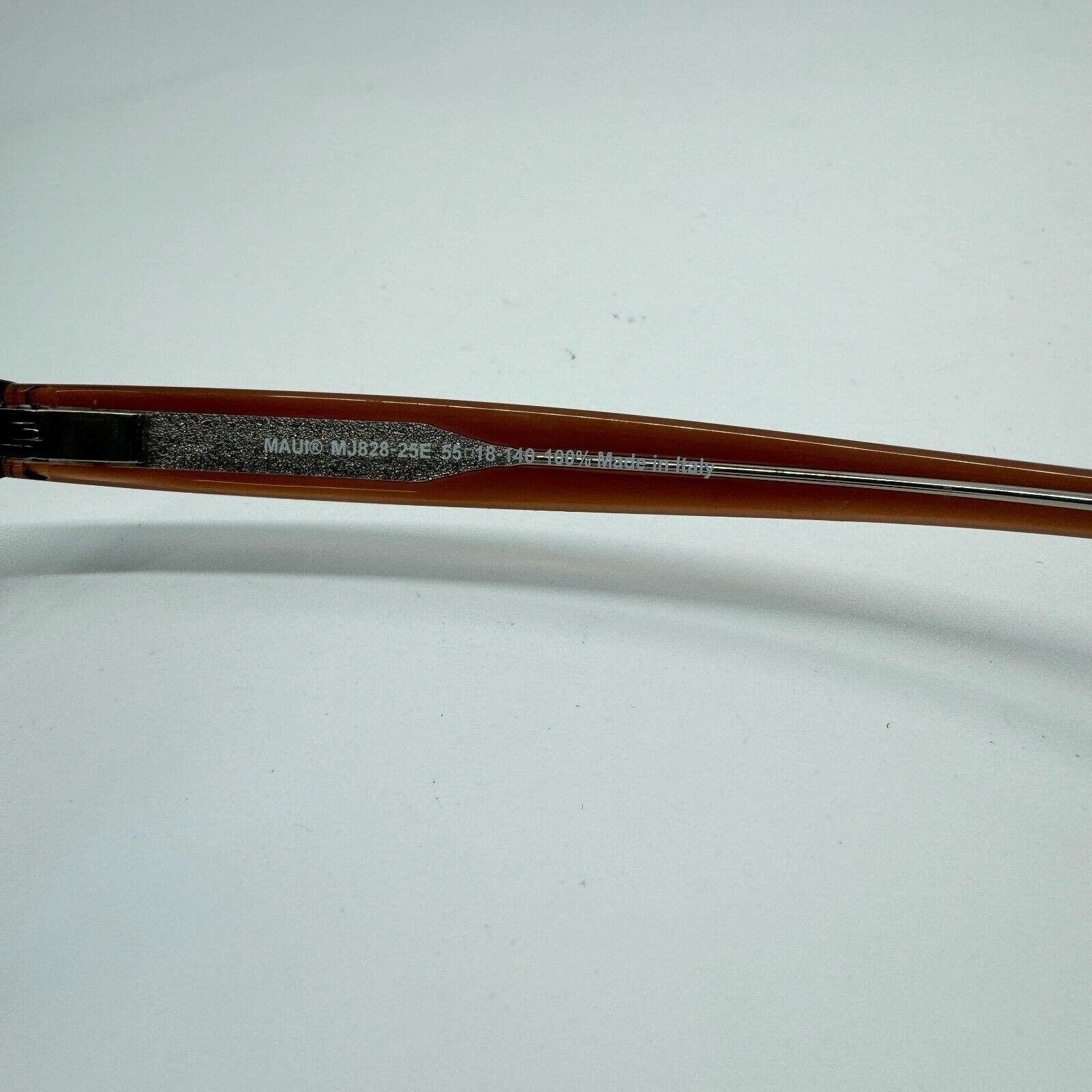 Maui Jim Sunglasses Frames MJ828-25E Mariana 55-18-140 Brown‎ Full Rim H10683 NEW Maui Jim MARIANA Black Crystal POLARIZED Grey GLASS Lens  main image 4