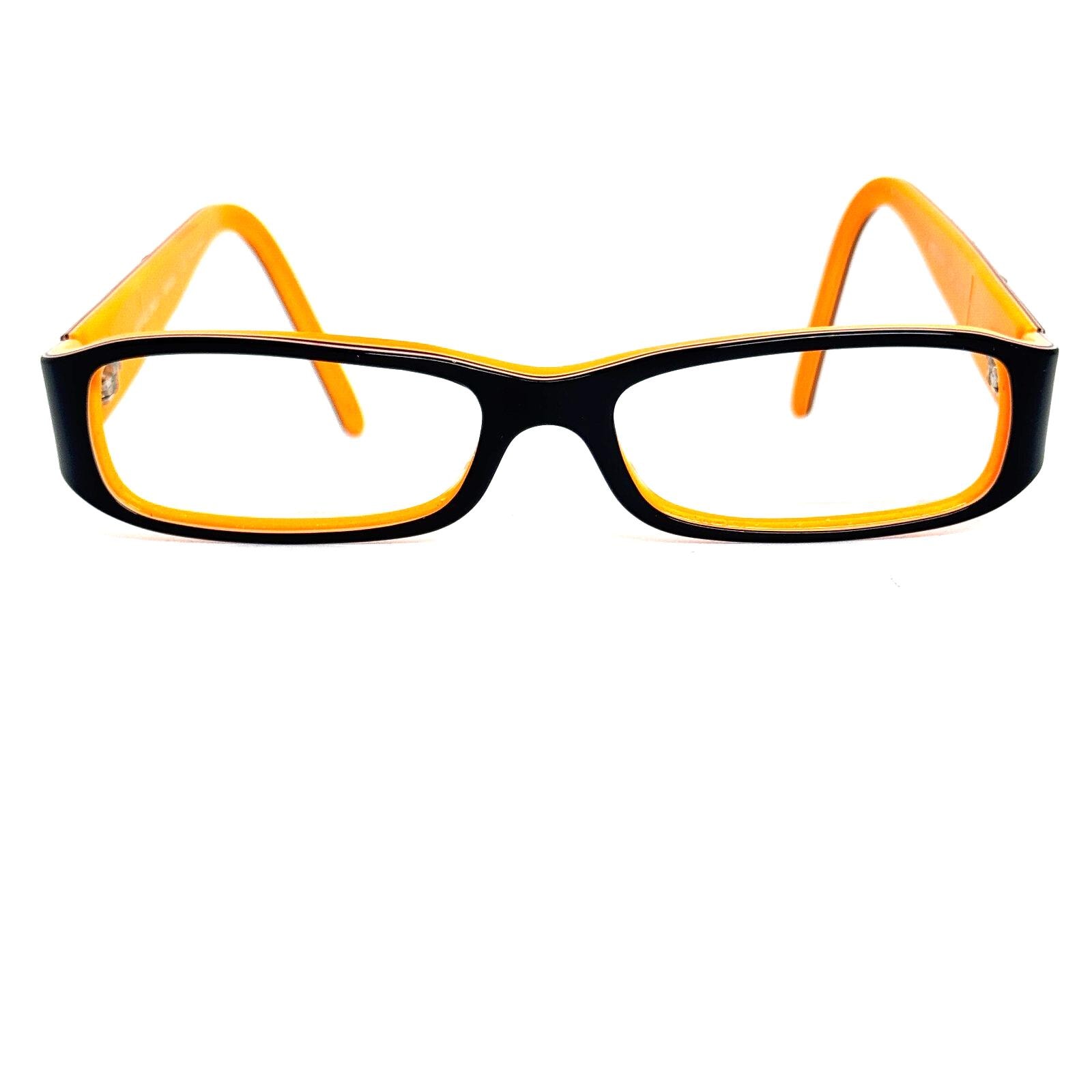 Versace MOD 8071 707 Sunglass FRAMES ONLY Black Orange full Rim H17012‎ Versace MOD 8071 707 Sunglass FRAMES ONLY Black Orange Full  main image 4