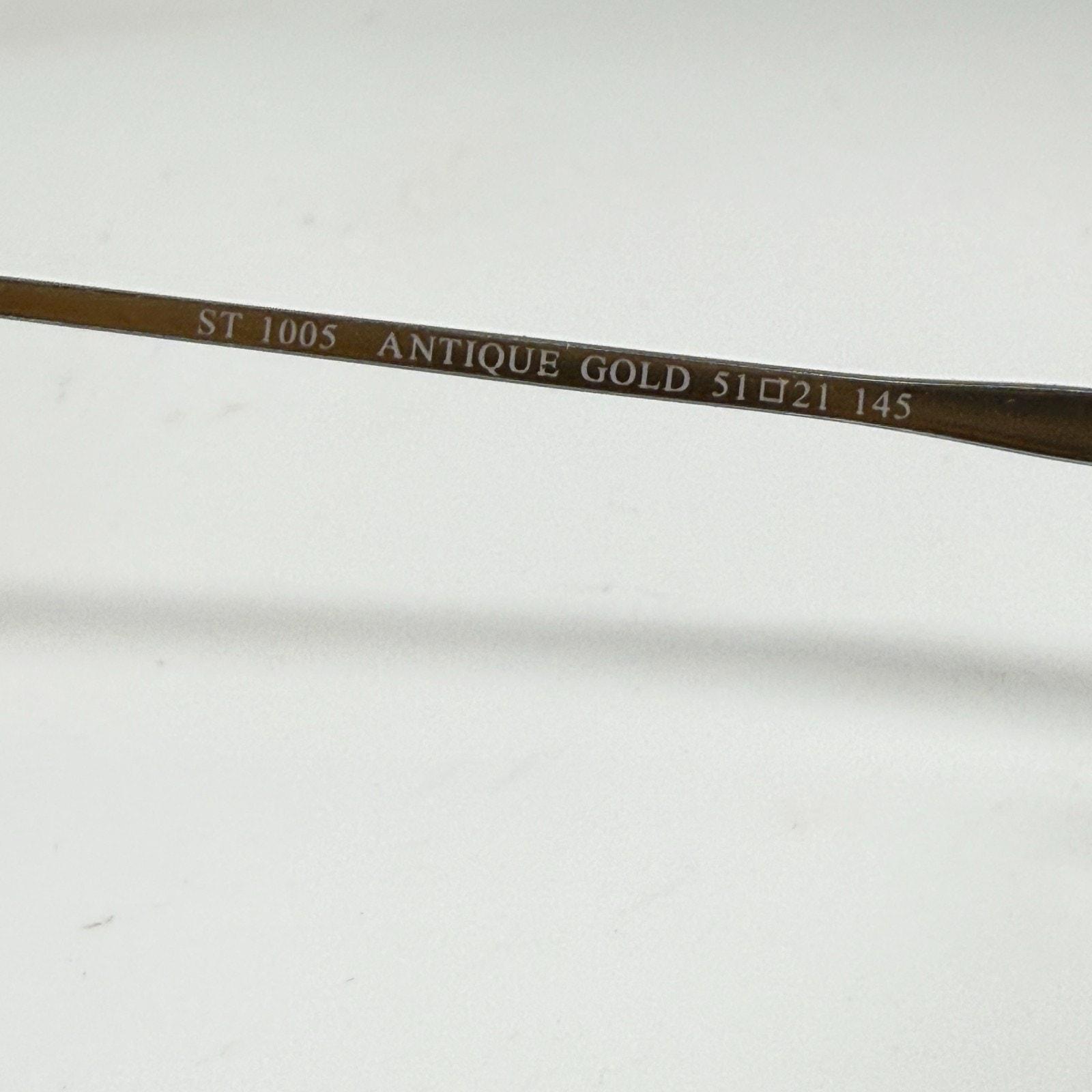 Sergio Tacchini ST 1005 Gold‎ Round Sunglasses Frames Italy Designer 19892 Sergio Tacchini ST 1005 Gold Round Sunglasses Frames Italy  main image 3