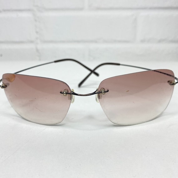 Chanel Purple 4002 Rimless Sunglasses Chanel