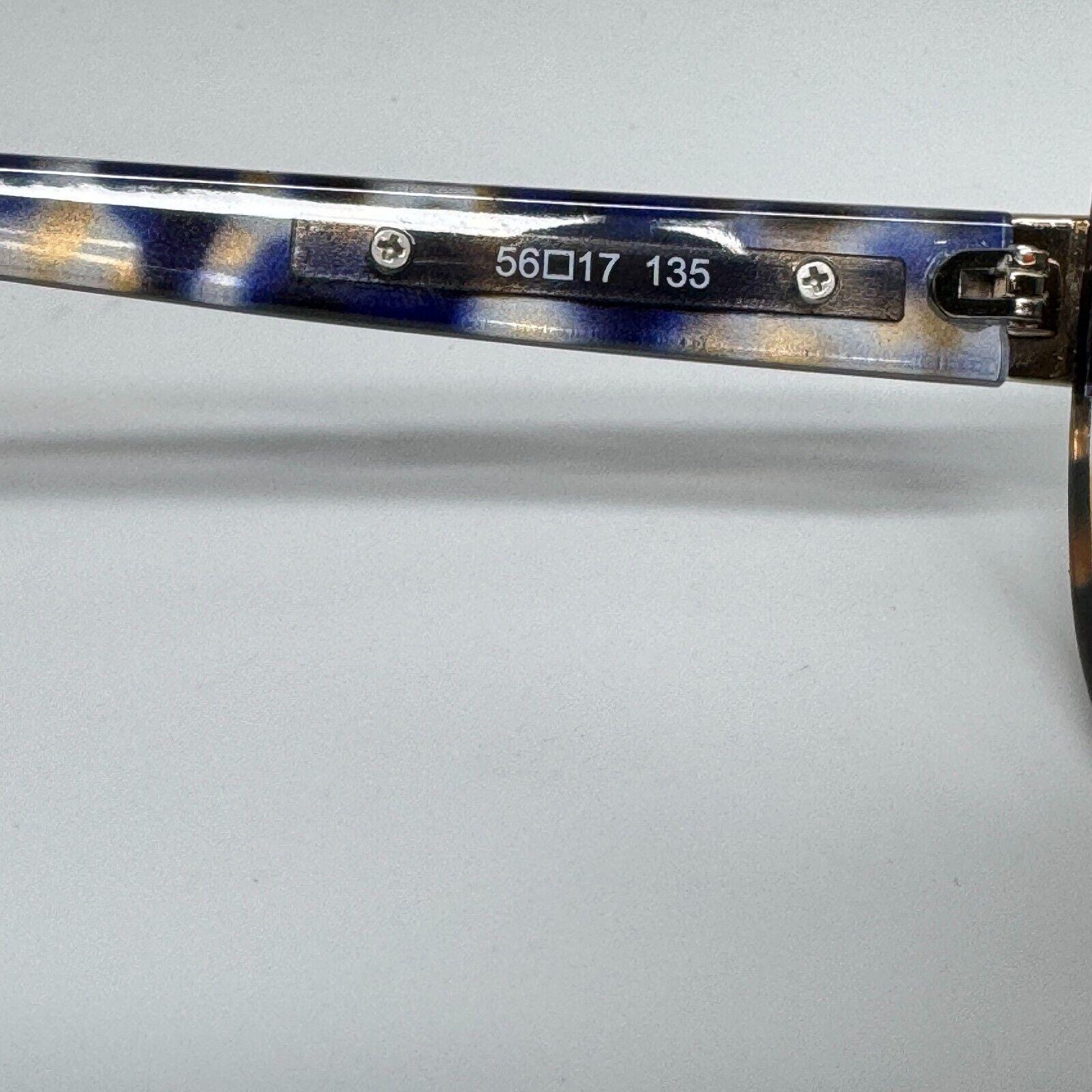 ⭐️BCBG MAXAZRIA BCBG MAXAZRIA B839 Blue Tortoise Sunglasses Frames Gold