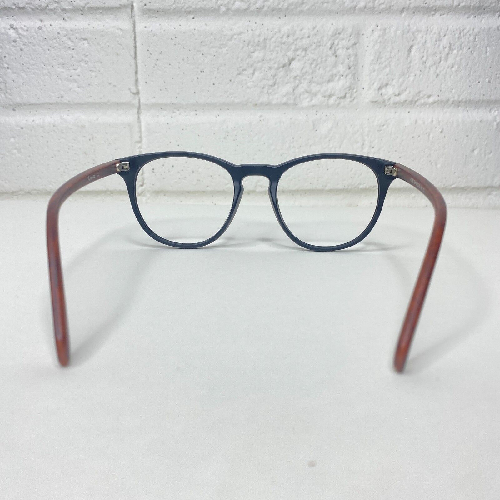 Firmoo R181106 C18 Black Horn Oversize Round Eyeglasses 