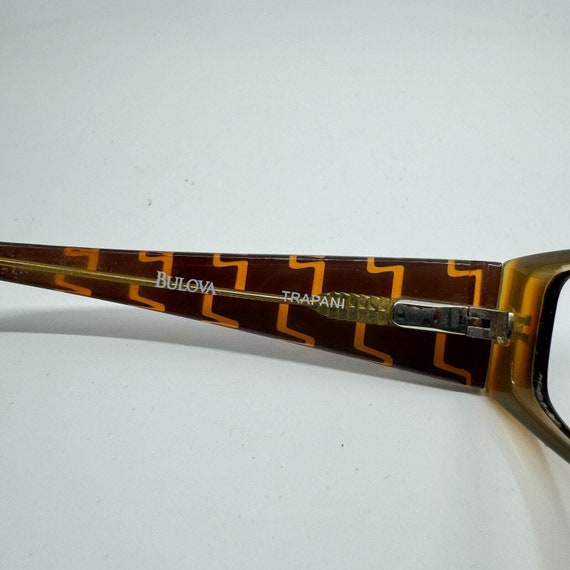 Bulova Eyeglasses Frame Brown Rectangle Trapani O… - image 5
